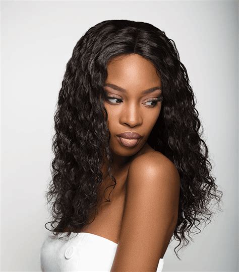 black lace front wig long